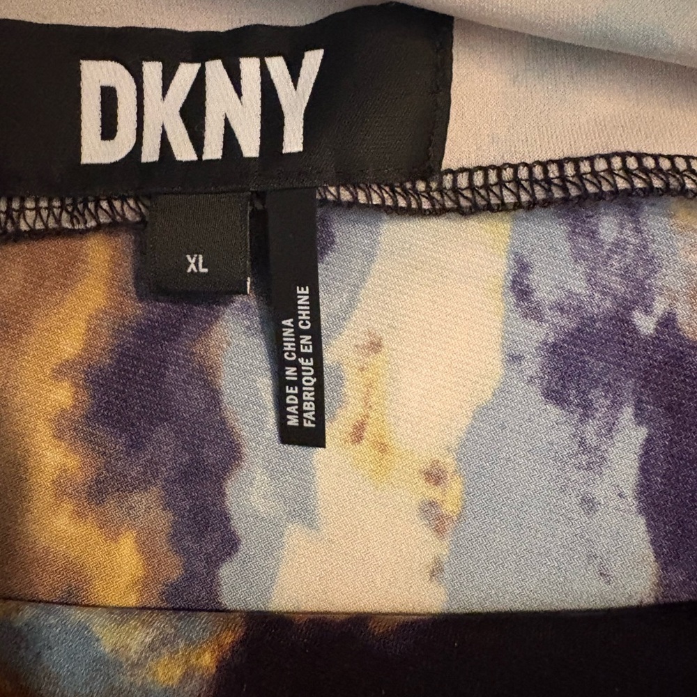 DKNY Abstract Print Sleeveless Tunic - Picture 5 of 8
